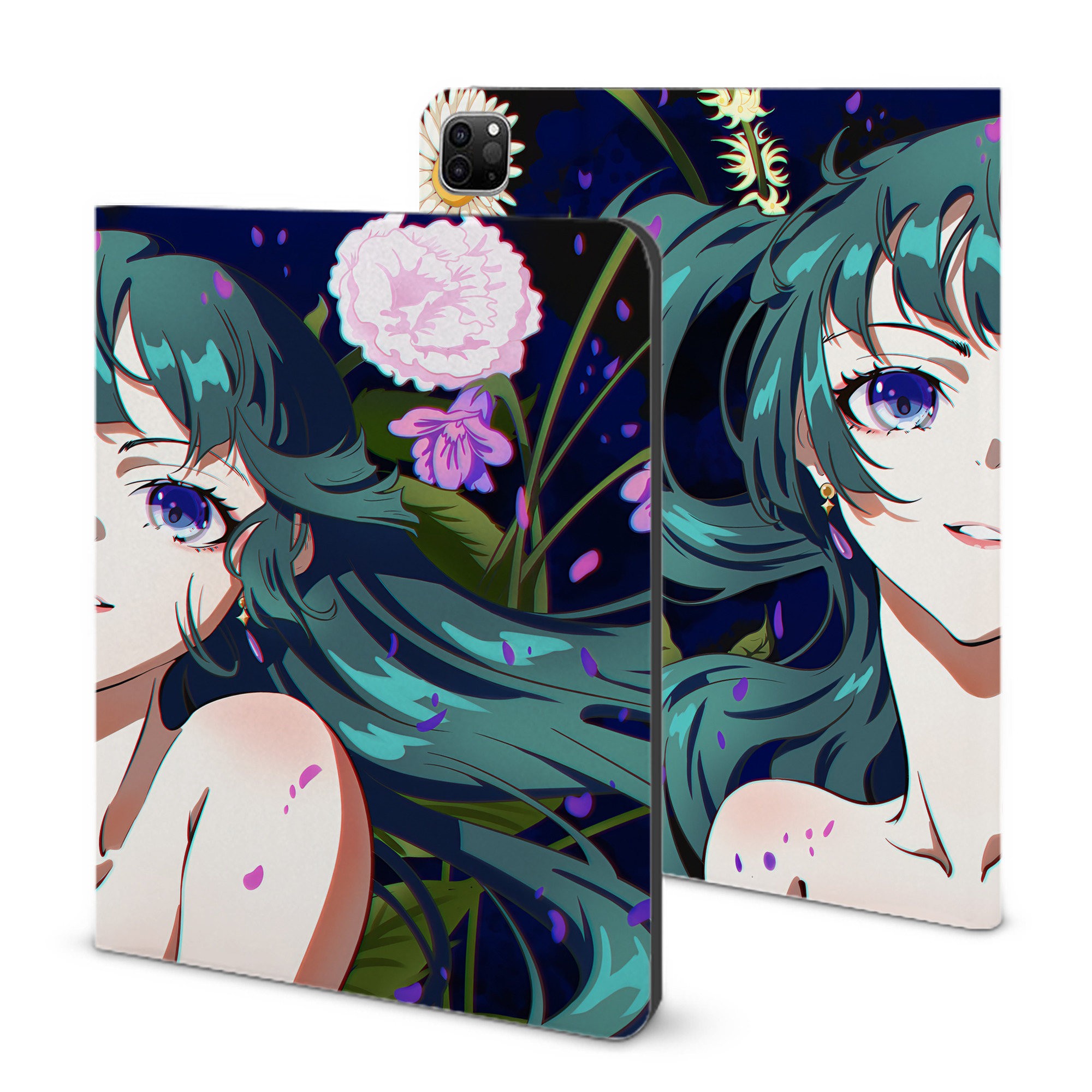 （画像用） 薬屋のひとりごと The Apothecary Diaries IPad ケース ブック型 PUレザー TPU 耐衝撃 軽量 薄型 ペン収納なし 全面保護 IPad 各モデル対応